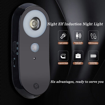 

〖Follure〗LED Bedside Lamp Light Light Portable Wireless Motion Sensor Night Light Bathroo