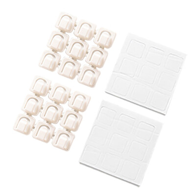 

Toponeto 18pcs Self-Adhesive Cable Clips Organizer Drop Wire Holder Cord Management