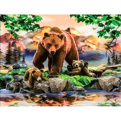

Toponeto 5D Embroidery Paintings Rhinestone Pasted DIY Diamond Painting Cross Stitch