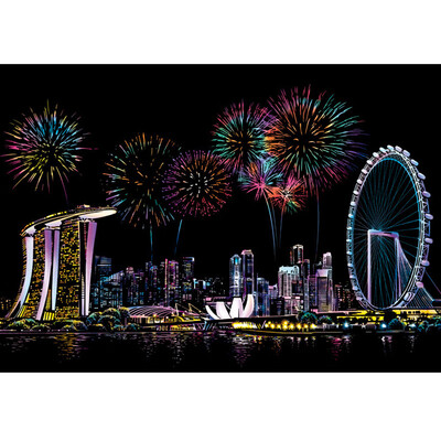

Tailored 161x113in Magic Scratch Art Painting Paper With Drawing Stick Kids Toy