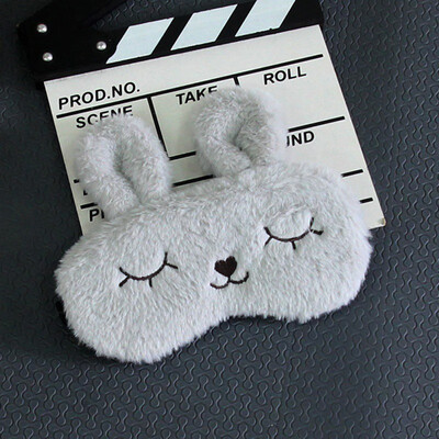 

Cartoon Rabbit Ice Bag Eye Patch Shading Eye Cover for Sweet Sleeping Home Bedroom Plush Rabbit Pattern Ice Compress Eyes Masks