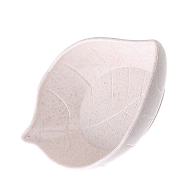

Wheat Straw Leaf Shape Seasoning Dishes Table Sauce Container Kitchen Cutlery Snack Plate