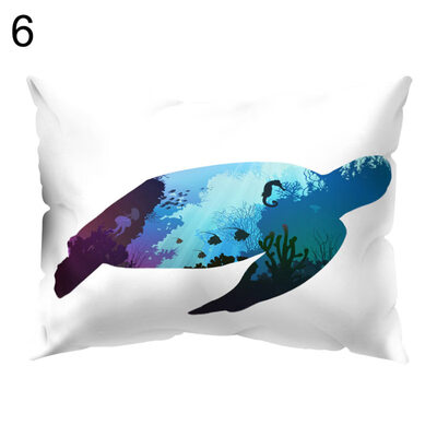 

Color Animal Printed Rectangle Throw Pillow Case Cushion Cover Home Car Decor