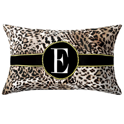 

Toponeto English Alphabet Pillow Print Cushion Flower Pillowcase Cover Room Decoration