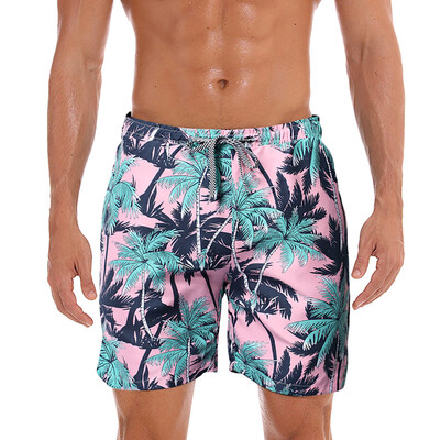 

Tailored Men Spring Summer Print Trunks Quick Dry Beach Surfing Running Short Pant