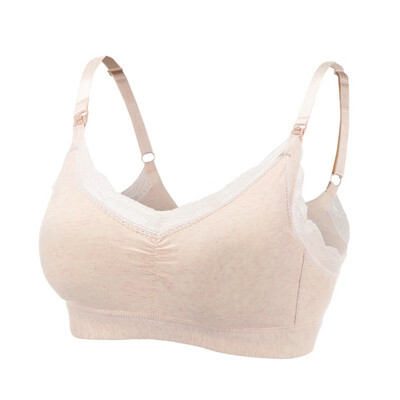 

Pregnant Woman Nursing Underwear Anti-sag Gather Front Button Breastfeeding Maternity Bra