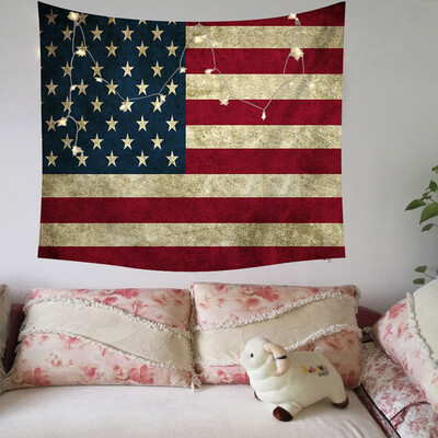 

Toponeto Independence Day Print Family Tapestry Light String Combination Wall Decor15x2m