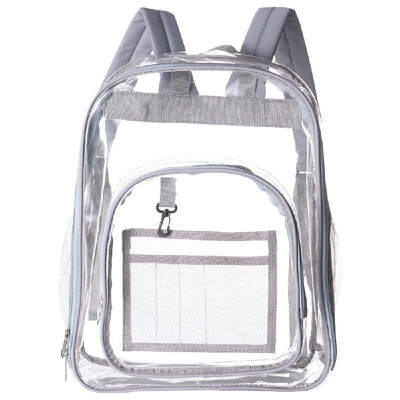 

Clear Backpack See Through Backpack Transparent Clear Backpack for Work School Travel Sports