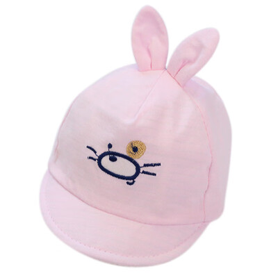 

2019 New Fetal Lovely Cap Spring Solid Color Cartoon Crab Head Rabbit Ear Cotton HAT For