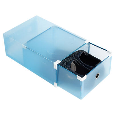 

Plastic Shoe Box Transparent Storage Box Drawer Type High Heel Shoes Boxes DIY Shoebox Drawer Case Organize For Men Women