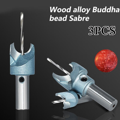 

3Pcs Tungsten Router Wick Buddha Beads Ball Knife Bit Woodworking Tool Buddha Beads Ball Pearls Drill Bit