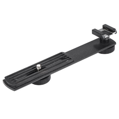 

Aluminium Alloy Universal Bracket Additional Cold-shoe&14"--20 Screw Mount for Microphone DV Camcorder Flash LED Light Microp