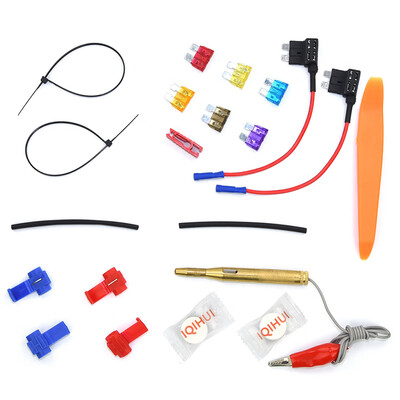 

10PCSSet Small Car Fuse Box 12V Holder Micro Add-a-Circuit Adapter GPS Navigator Cigarette Lighter Added Tool Kits