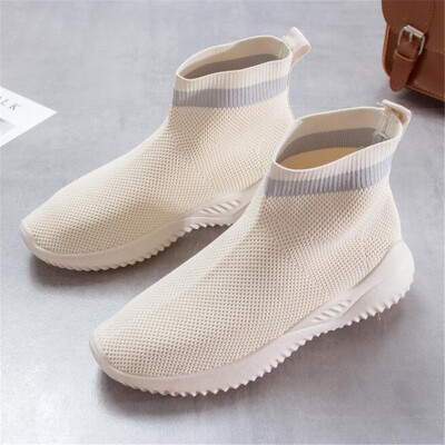 

DIWEINI 2019 Women Shoes Sneakers Women New Vulcanized Shoes Casual Female Slip On Flat Shoes White Mesh Walking Footwear D656