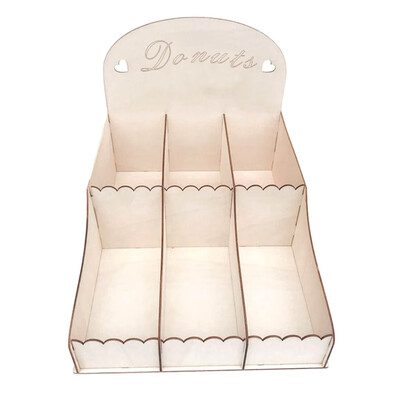 

Wooden Doughnut Wall Stand Birthday Wedding Party Candy Racks Practical Party Necessities