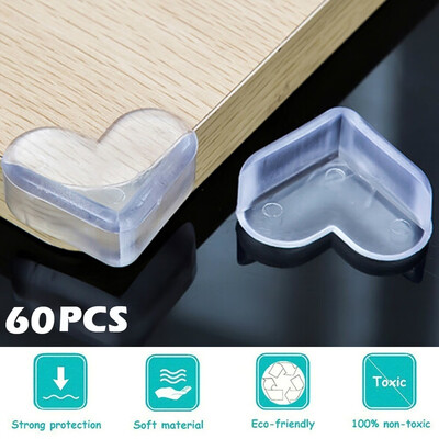 

6012 Pack Child Safety Corner Protector Soft PVC Desk Table Guard Edge Protection Cover Safe Cushion