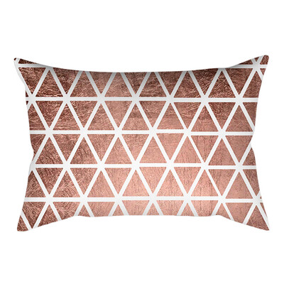 

〖Follure〗Rose Gold Pink Cushion Cover Square Pillowcase Home Decoration30cm X 50cm