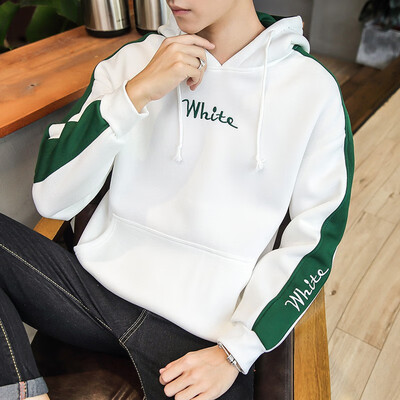 

Couple Hooded Sweater mens sports loose trend student printed long sleeve top