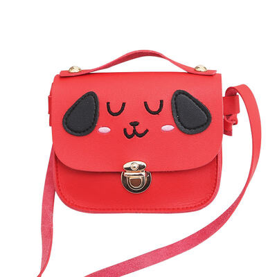 

Children Cute Cartoon Dog Design Cross-body Handbag Fashion Girls Kids PU Shoulder Messenger Bag