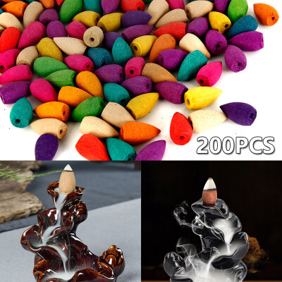 

200pcs natural wood flour Backflow with 6 different natural odors for Backflow Incense Burner