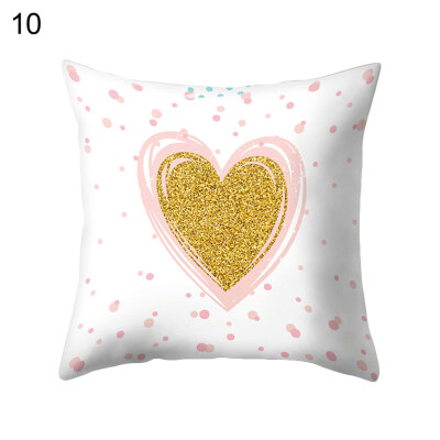 

Love Heart Stripe Dots Pillow Case Cushion Cover Sofa Bed Car Cafe Office Decor