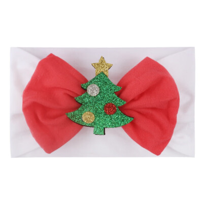 

New Baby Cute Girls Boys Christmas Cartoon Headband Bowknot Design Headwear Apparel Photography Prop Party Gift