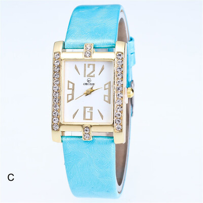 

〖Follure〗Retro Candy Colors Design Leather Band Analog Alloy Quartz Wrist Watch