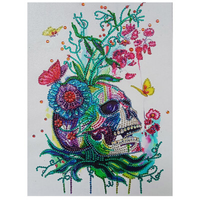 

Animal Skull 30 x 40cm Colorful 5D DIY Special Shaped Diamond Painting Cross Stitch Crystal Rhinestone Embroidery Picture