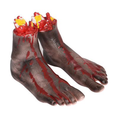 

Horror Broken Hand Broken Feet Halloween Scary Ornaments Ghost House Horrible Fake Hand Tricky Party Blood Prop Decoration