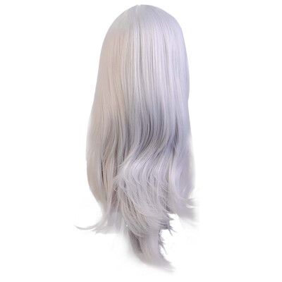 

Gobestart Sexy Long Women Fashion Synthetic Wavy Cosplay Party Full Wigs Silver