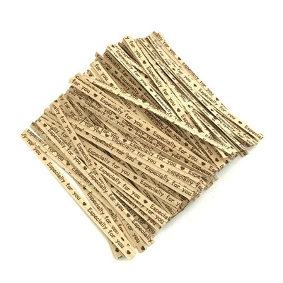 

Toponeto Kraft Paper Color Tied Packaging Bread Lollipop Baking Dessert Sealing Strip