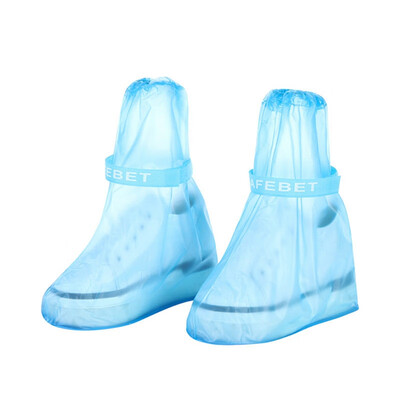

1pair Waterproof Protector Shoes Boot Cover Unisex Kids Rain Shoe Covers High-Top Anti-Slip Rain Shoes Cases