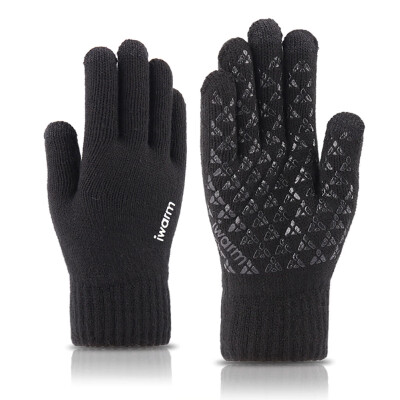 

Knitted Gloves Touch Screen High Quality Thicken Warm Gloves Winter Autumn Men Mitten 1pair