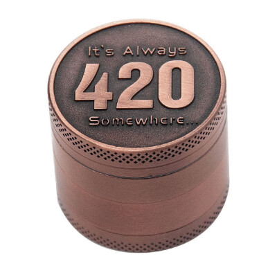 

4 Piece Zinc Alloy Metal Herb Grinder Mills Tobacco Spice Weed Grinder Crusher With Free Scraper