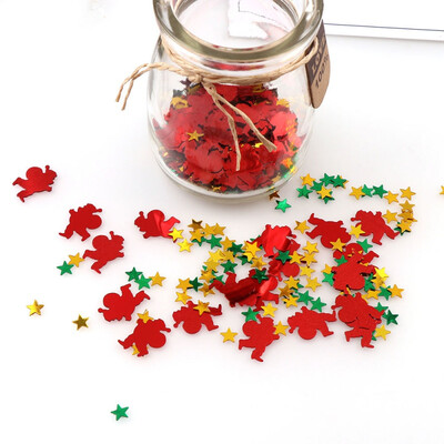 

15g Christmas Confetti Metallic Foil Confetti Sequins Table Confetti Christmas New Year Wedding Party Decorations