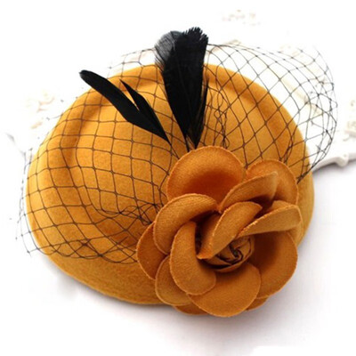 

Girl hairpin headdress accessories flower England fashion girl hairpin beret hat hairpin flower cute headdress