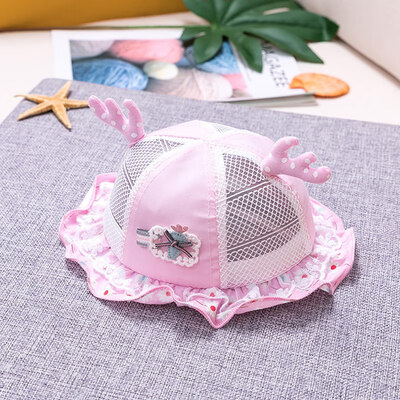 

Baby Hat Summer Baby Boys Girls Toddler Floral Print Bucket Hats Hollow Caps Reversible Sun Headwear Hat for Girls
