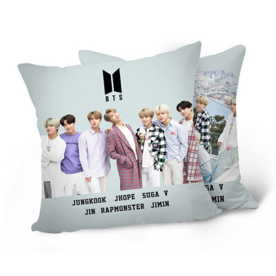 

Kpop BTS White Valentine Square Throw Pillow Cover Pillowcase Photo Printing Double Side