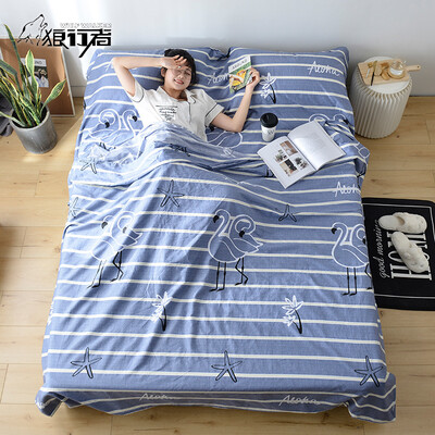 

Wolf walker dirty sleeping bag cotton portable travel tourist hotel hotel anti-dirty sheets adult indoor Iger 200230cm LXZ-2033