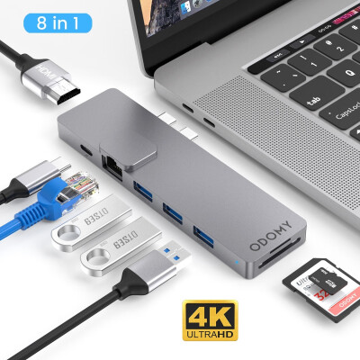 

Type-C USB C Hub 78 In1 USB-C To 4K HDMI USB 30 SD TF Card Reader Adapters