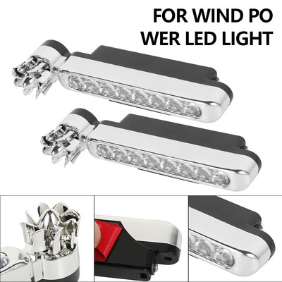 

2Pcs Wind Power 8 LED Car Daytime Running Light Fog Light Car DRL Driving Lights