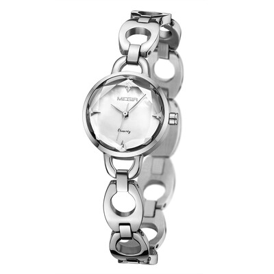 

MEGIR 4173L Watch Women Sport Chronograph Alloy Strap Quartz Movement Watch Waterproof Casual Clock Wristwatch for Female