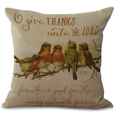 

Tailored Happy Thanksgiving Day Throw Pillow Cases Cafe Sofa Cushion Cover Home Decor