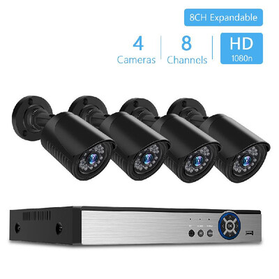 

Home Security Camera System 8Channel H264 Security Digital Video Recorder 4pcs Surveillance Cameras Support Motion Detection N