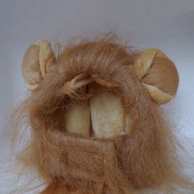 

Wholesale Pet Cat Dog Emulation Lion Hair Mane Ears Head Cap Autumn Winter Dress Up Costume Muffler Scarf