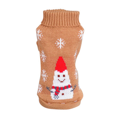 

Pet Winter Warm Sweater Dog Christmas Snowman Clothes Puppy Knitwear Warm Coat Clothing For Small Medium Dog