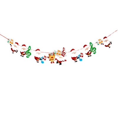 

Toponeto Christmas Window Hotel Party Home Hanging DIY Decor Banner Colorful