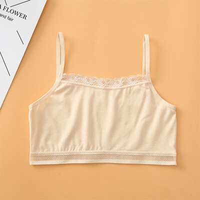 

Young Girls Training Bra Soft Cotton Underwear For Teenage Puberty Cotton Child Bra For Kids Students 8-16 Yrs