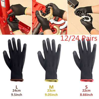 

1224 Pairs SML Flexible Nylon PU Safety Safety Coating Work Protective Gloves Gardening