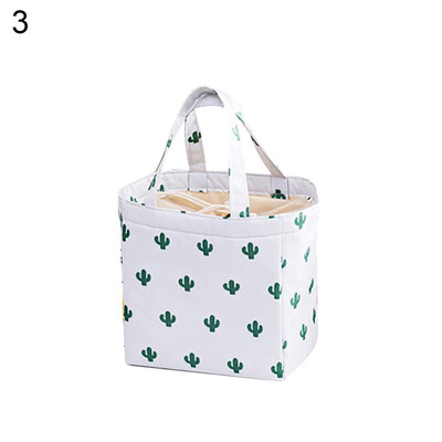 

Flamingo Cactus Drawstring Thermal Insulated Pouch Picnic Travel Bag Container